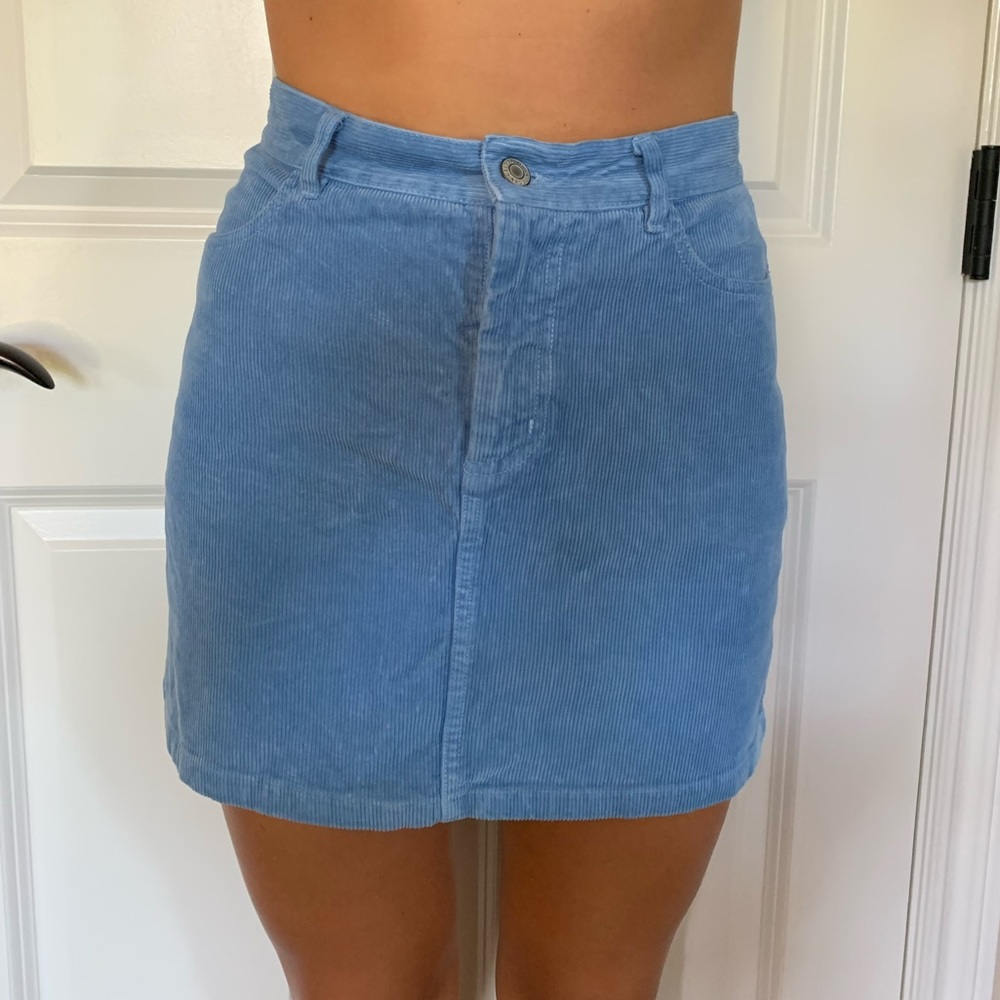 blue corduroy skirt!